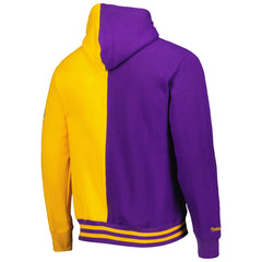 Los Angeles Lakers Hardwood Classics Split Pullover Hoodie Purple/Gold