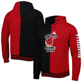 Miami Heat Hardwood Classics Split Pullover Hoodie Black/Red