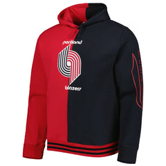 Portland Trail Blazers Hardwood Classics Split Pullover Hoodie Red/Black