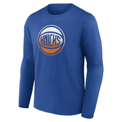 New York Knicks Gradient Logo Long Sleeve T-Shirt Blue