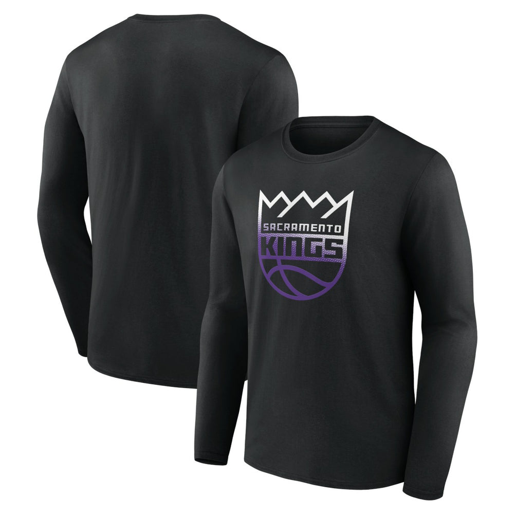 Sacramento Kings Gradient Logo Long Sleeve T-Shirt Black
