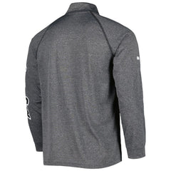 Chicago White Sox Stitches Wordmark Raglan Quarter-Zip Top - Heather Gray Tops