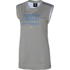 Los Angeles Chargers Women's No Sweat Tank Top Gray