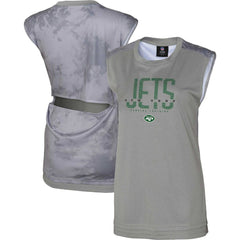 New York Jets Women's No Sweat Tank Top Gray