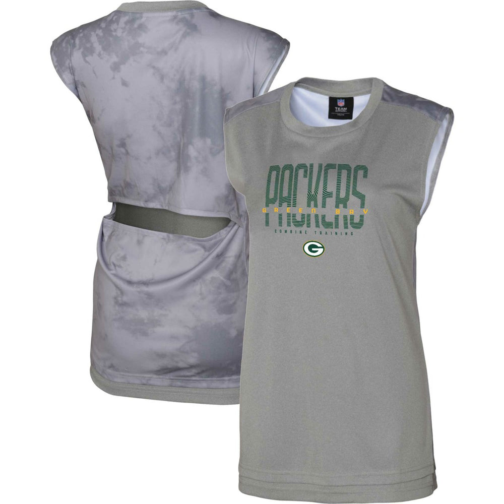 Green Bay Packers Women's No Sweat Tank Top Gray