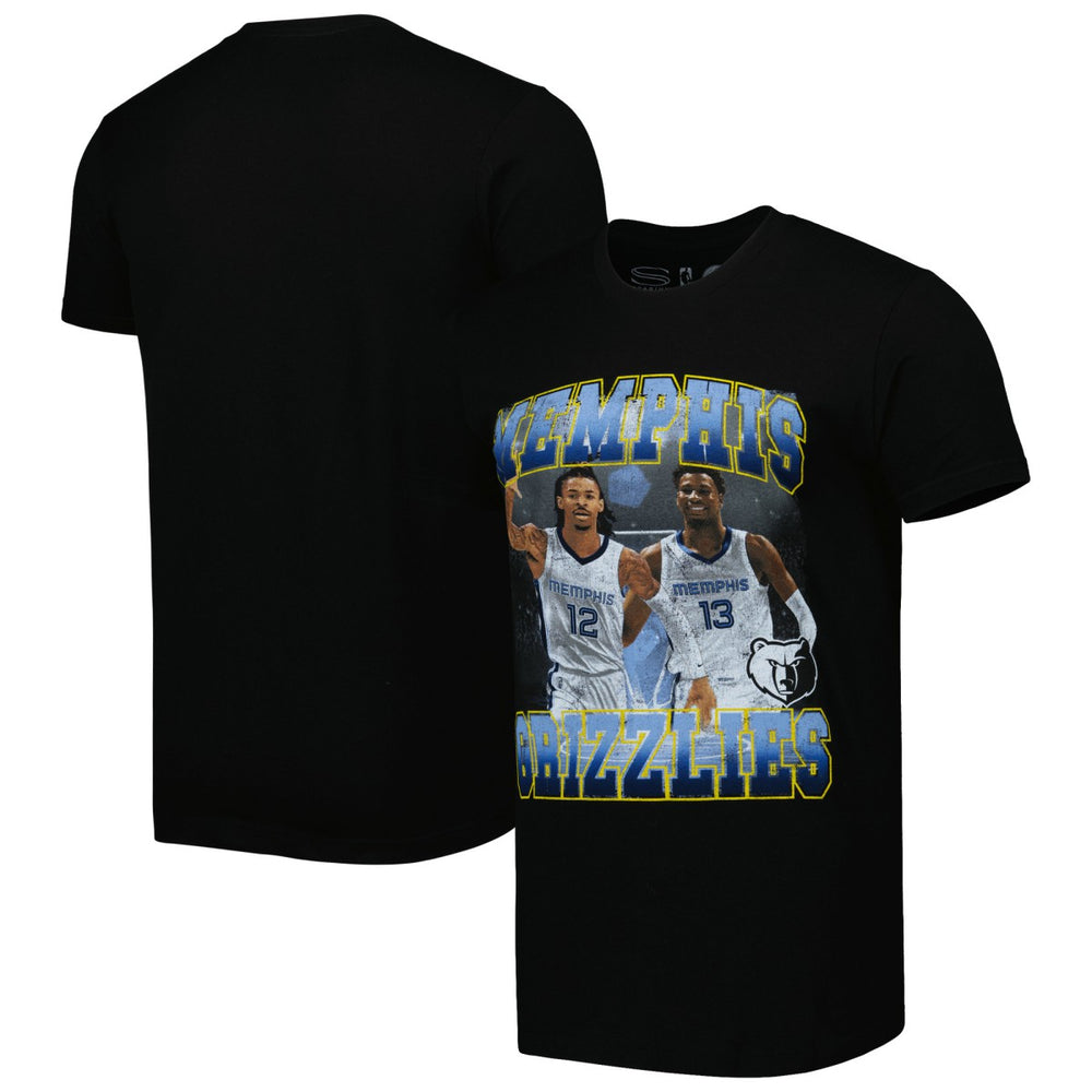 Ja Morant & Jaren Jackson Jr. Memphis Grizzlies Stadium Essentials Unisex Player Duo T-Shirt Black