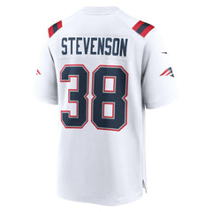 NFL Rhamondre Stevenson New England Patriots Game Player Jersey - White
