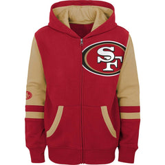 San Francisco 49ers Preschool Stadium Color Block Full-Zip Hoodie Scarlet
