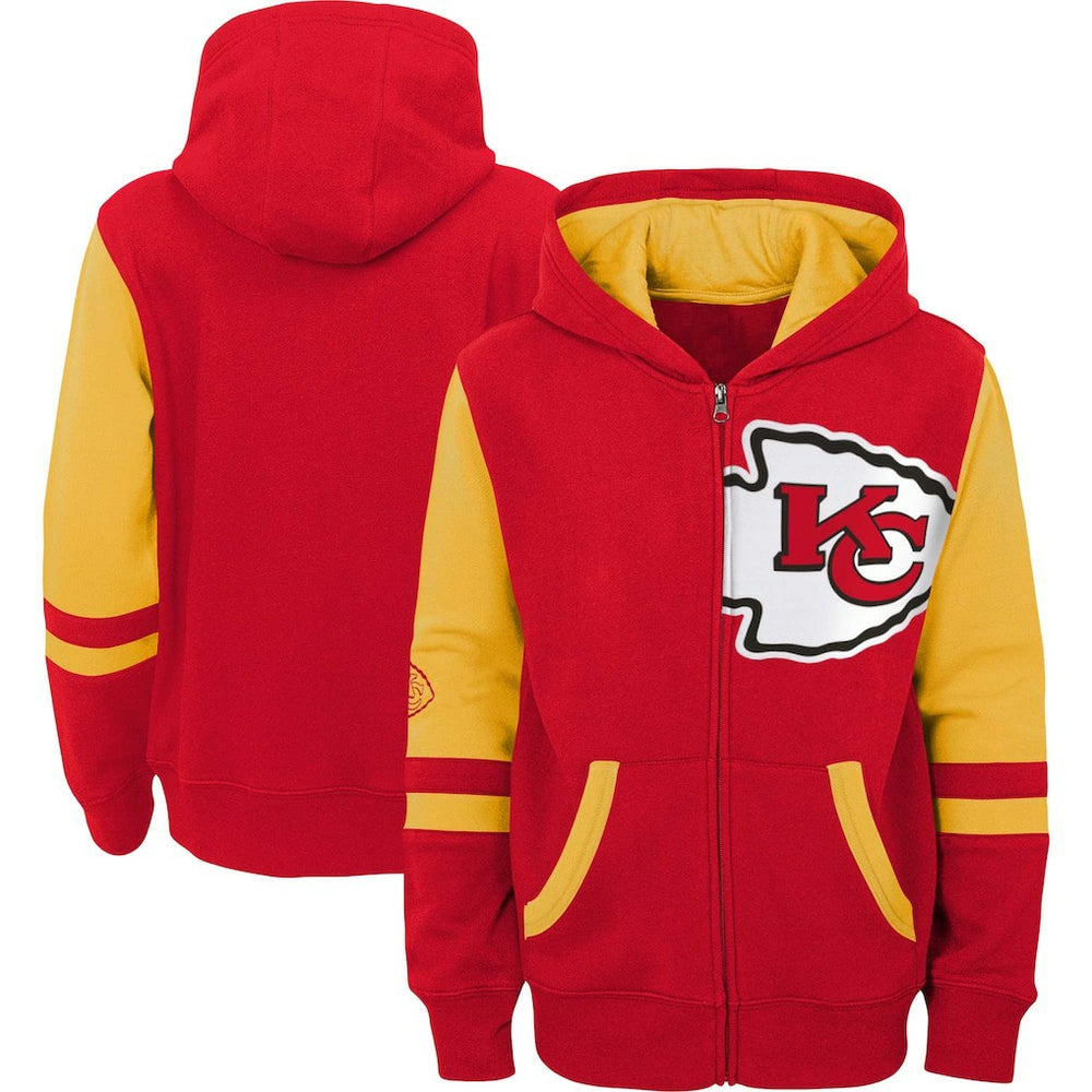 Kansas City Chiefs Preschool Stadium Color Block Full-Zip Hoodie Red