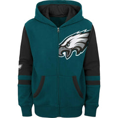 Philadelphia Eagles Preschool Stadium Color Block Full-Zip Hoodie Green