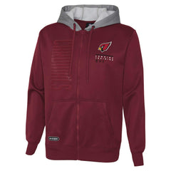 Arizona Cardinals Combine Authentic Field Play Full-Zip Hoodie Sweatshirt Cardinal