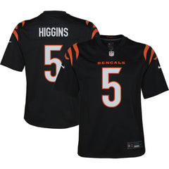 NFL Tee Higgins Cincinnati Bengals Youth Game Jersey - Black