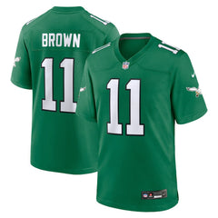 NFL A.J. Brown Philadelphia Eagles Youth Game Jersey - Kelly Green