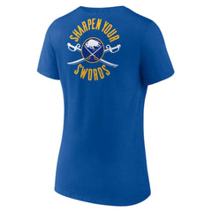 NHL Buffalo Sabres Women's Territorial V-Neck T-Shirt - Royal