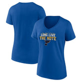 NHL St. Louis Blues Women's Shout Out V-Neck T-Shirt - Blue
