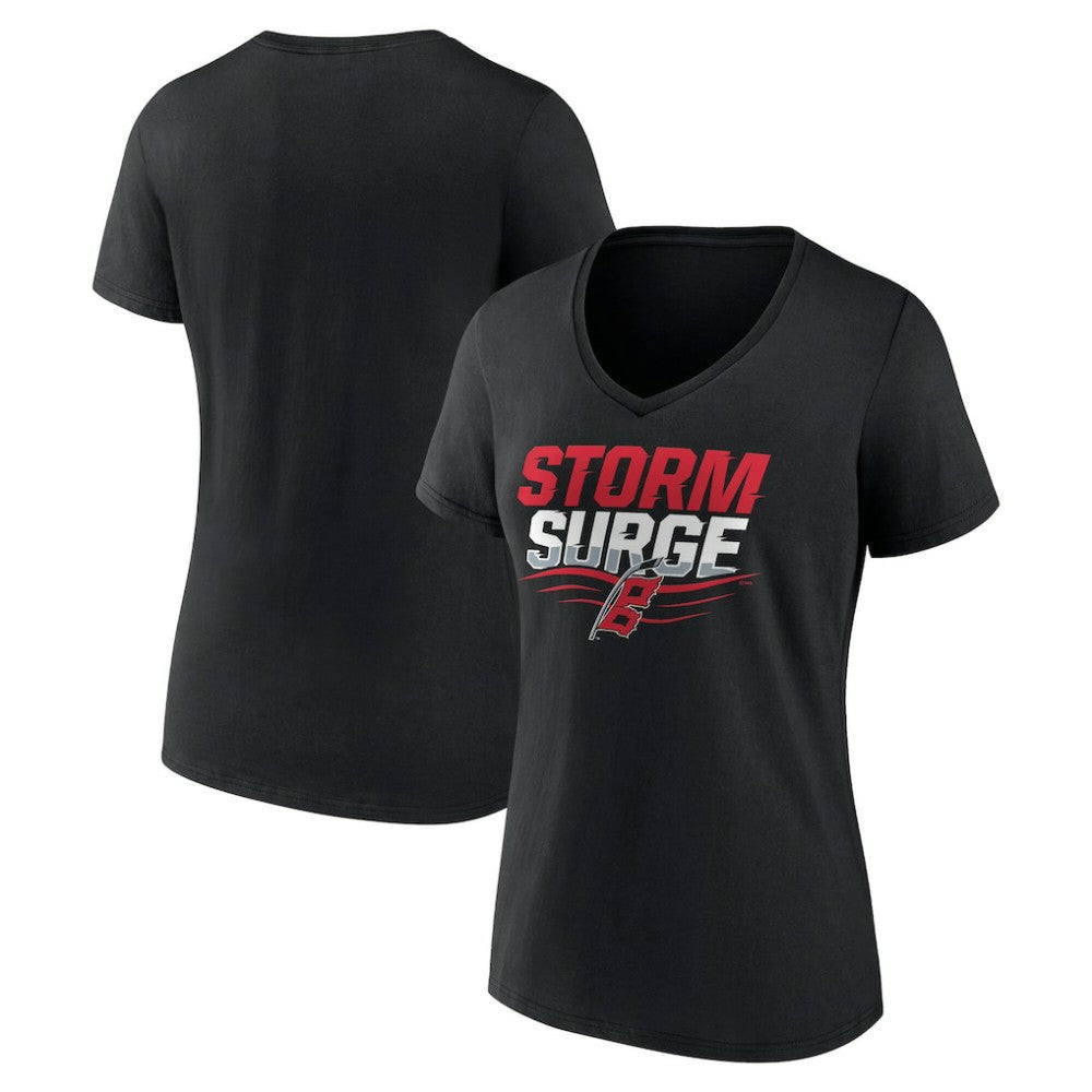 NHL Carolina Hurricanes Women's Represent V-Neck T-Shirt - Black