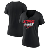 NHL Carolina Hurricanes Women's Represent V-Neck T-Shirt - Black