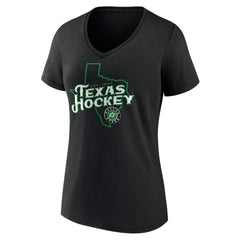 NHL Dallas Stars Women's Represent V-Neck T-Shirt - Black