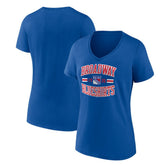 NHL New York Rangers Women's Represent V-Neck T-Shirt - Blue