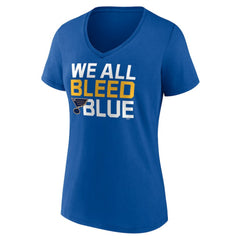 NHL St. Louis Blues Women's Represent V-Neck T-Shirt - Blue