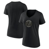 NHL Chicago Blackhawks Women's Alternate Logo V-Neck T-Shirt - Black