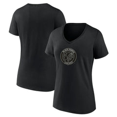 NHL Chicago Blackhawks Women's Alternate Logo V-Neck T-Shirt - Black