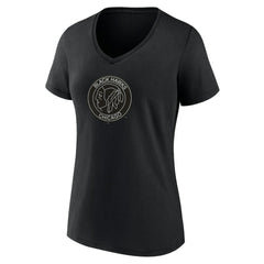 NHL Chicago Blackhawks Women's Alternate Logo V-Neck T-Shirt - Black