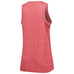 Los Angeles Angels Soft as a Grape Women's Tri-Blend Tank Top - Red Tanks