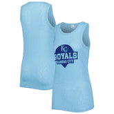 Kansas City Royals Soft as a Grape Women's Tri-Blend Tank Top - Royal Tanks