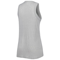 Miami Marlins Soft as a Grape Women's Tri-Blend Tank Top - Gray Tanks