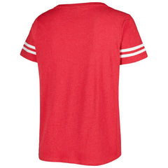 Washington Nationals Soft as a Grape Women's Plus Size V-Neck Jersey T-Shirt - Red Jerseys