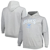 NHL St. Louis Blues Fanatics Special Edition 2.0 Big & Tall Wordmark Pullover Hoodie - Heather Gray