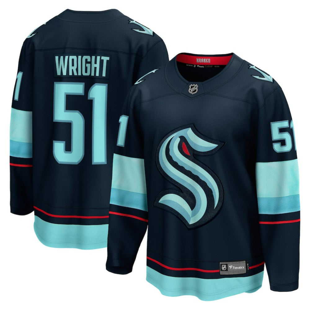 NHL Shane Wright Seattle Kraken Fanatics Men's Home Breakaway Player Jersey - Deep Sea Blue