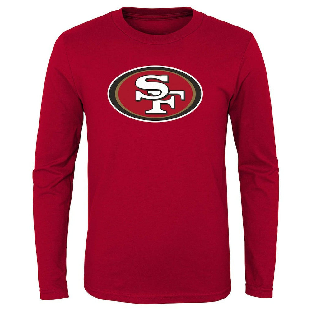 San Francisco 49ers Youth Primary Logo Long Sleeve T-Shirt Scarlet