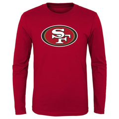 San Francisco 49ers Youth Primary Logo Long Sleeve T-Shirt Scarlet