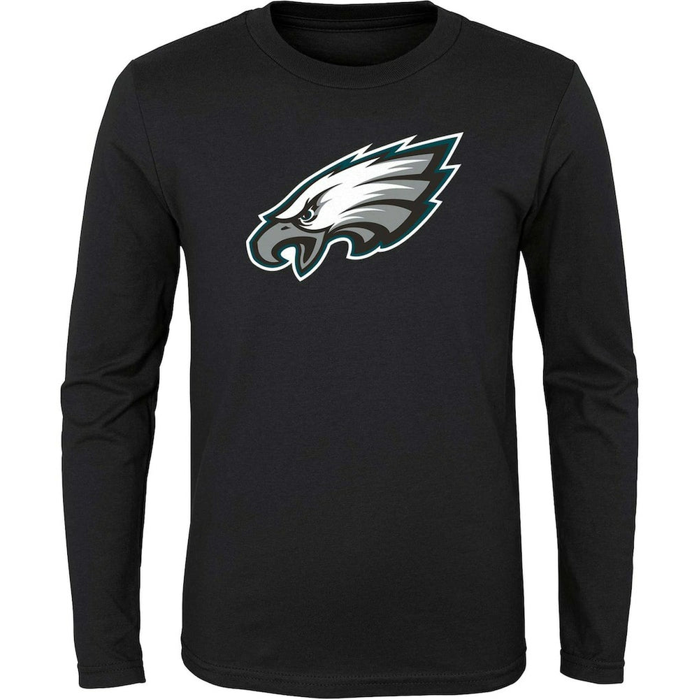 Philadelphia Eagles Youth Primary Logo Long Sleeve T-Shirt Black