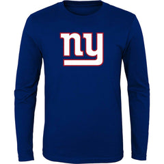New York Giants Youth Primary Logo Long Sleeve T-Shirt Royal