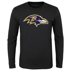 Baltimore Ravens Youth Primary Logo Long Sleeve T-Shirt Black