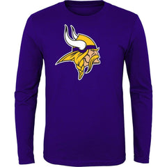 Minnesota Vikings Youth Primary Logo Long Sleeve T-Shirt Purple