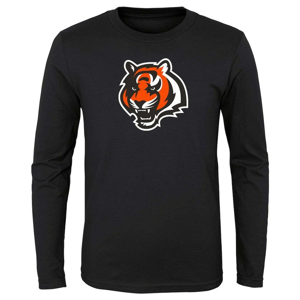 Cincinnati Bengals Preschool Primary Logo Long Sleeve T-Shirt Black