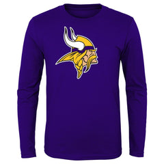 Minnesota Vikings Preschool Primary Logo Long Sleeve T-Shirt Purple