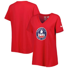 Brooklyn Nets Women's Local Performance V-Neck T-Shirt Red