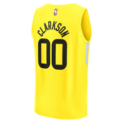 NBA Jordan Clarkson Utah Jazz Fast Break Replica Jersey - Icon Edition - Yellow