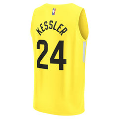NBA Walker Kessler Utah Jazz Fast Break Replica Player Jersey - Icon Edition - Yellow