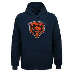 Chicago Bears Youth Team Logo Pullover Hoodie Navy