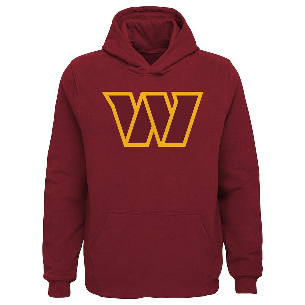 Washington Commanders Youth Team Logo Pullover Hoodie Burgundy