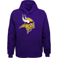 Minnesota Vikings Youth Team Logo Pullover Hoodie Purple