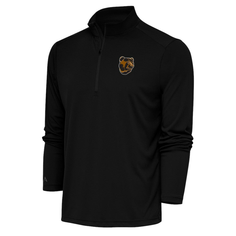 NHL Boston Bruins Antigua Special Edition 2.0 Tribute Quarter-Zip Pullover Top - Black