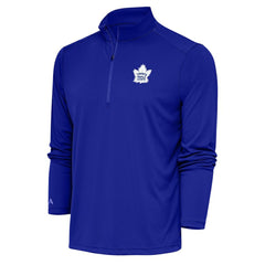 NHL Toronto Maple Leafs Antigua Special Edition 2.0 Tribute Quarter-Zip Pullover Top - Royal