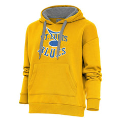 NHL St. Louis Blues Antigua Women's Special Edition 2.0 Victory Pullover Hoodie - Gold